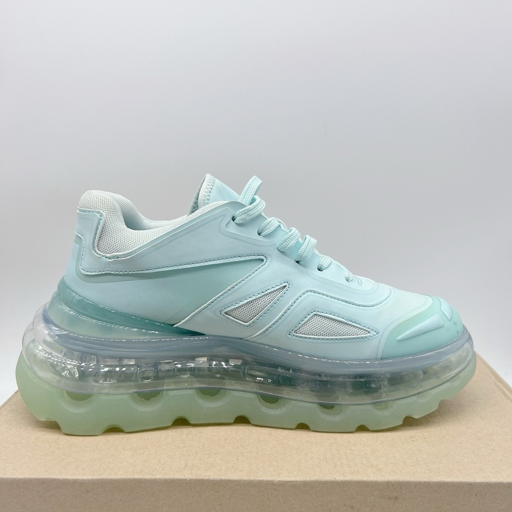 Shoes 53045 Bump Air Platform Sneaker Blue Mint Size EU 39 US 8- 8.5 - Picture 8 of 13